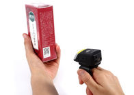 Mini Finger Barcode Scanner 2D CMOS Bluetooth Barcode Reader With Battery Charger