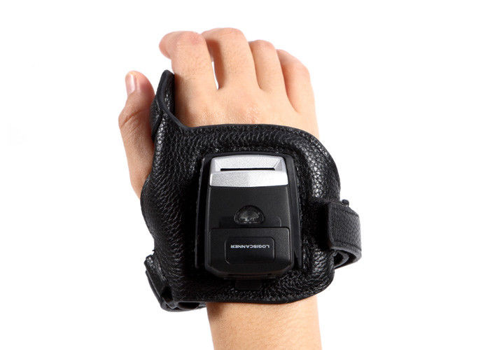 2D Image Wireless Qr Code Scanner Finger Trigger Glove Wearable High Sensitivity