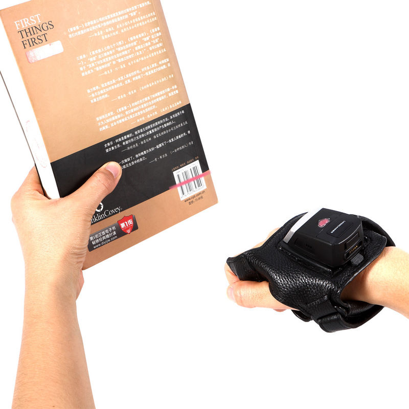 IP65 Mini Glove Wireless QR Code Scanner 30times/S For Logistic Warehouse Solution