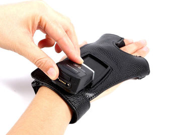 Small Bluetooth  Barcode Reader , Wireless Barcode Scanner With Glove Fixed