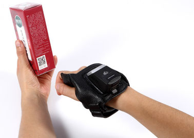 2D Image Wireless Qr Code Scanner Finger Trigger Glove Wearable High Sensitivity