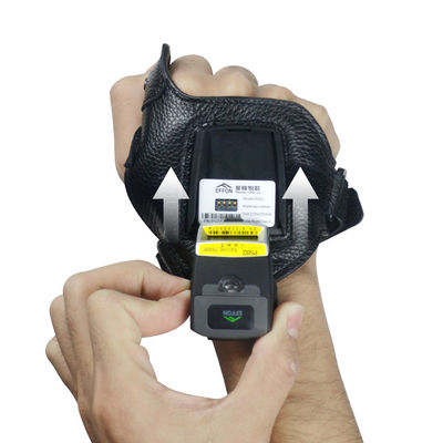 Glove And Ring Wearable Wireless QR Code Scanner 12 Hours Working Time