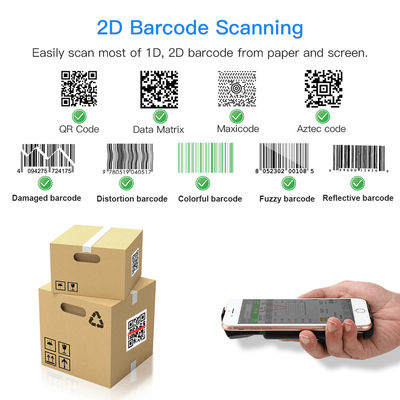 Android 2D 1D EAN14 EAN128 Wireless QR Code Scanner Wearable