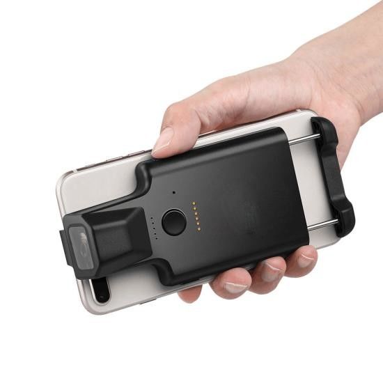 Phone Scanner 1D Back Clip Bluetooth Barcode Scanner Work with Phone, Portable Barcode Reader